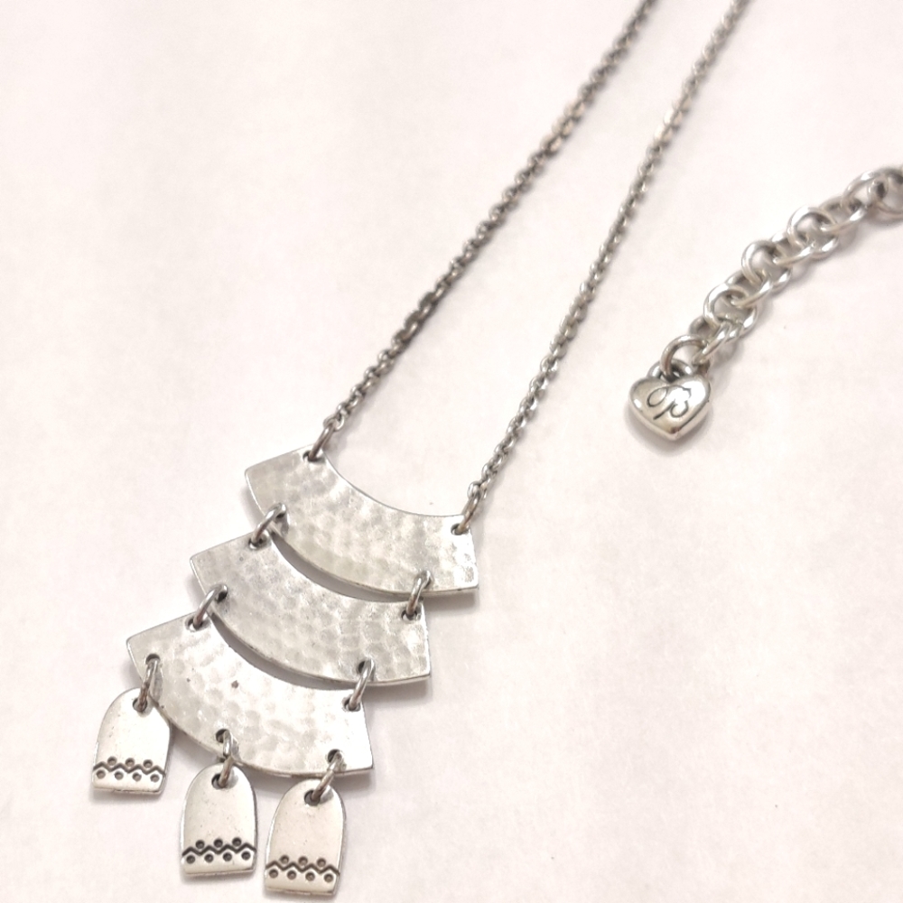 Brighton Marrkesh Soleil Layered Long Silver Necklace
